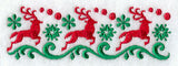 Nordic Christmas Reindeer Border