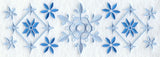 Nordic Christmas Snowflakes Border