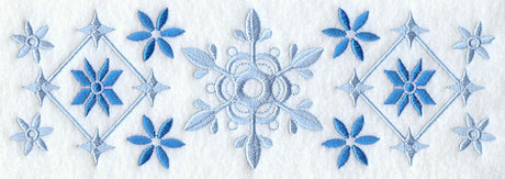 Nordic Christmas Snowflakes Border