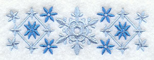 Nordic Christmas Snowflakes Border