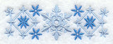 Nordic Christmas Snowflakes Border
