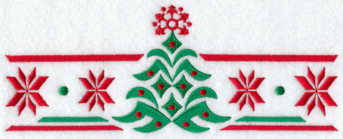 Nordic Christmas Tree Border