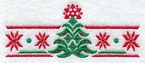 Nordic Christmas Tree Border