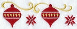 Nordic Christmas Ornaments Border