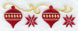 Nordic Christmas Ornaments Border