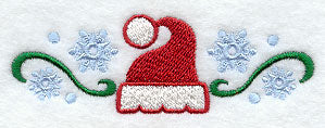 Nordic Christmas Santa Border