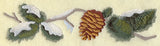 Pine Bough and Cone Border
