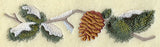 Pine Bough and Cone Border