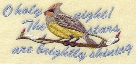 O Holy Night Cedar Waxwing