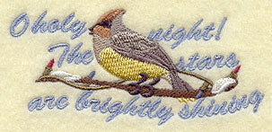 O Holy Night Cedar Waxwing