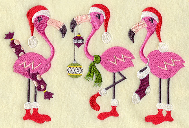 Very Merry Flamingo Christmas