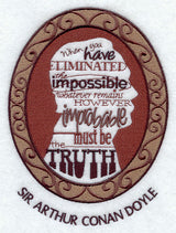 Sir Arthur Conan Doyle Cameo Silhouette