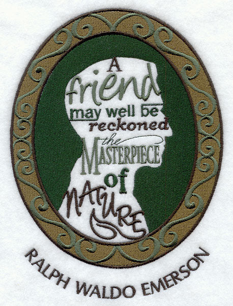 Ralph Waldo Emerson Cameo Silhouette