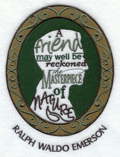 Ralph Waldo Emerson Cameo Silhouette