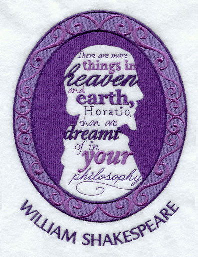 William Shakespeare Cameo Silhouette