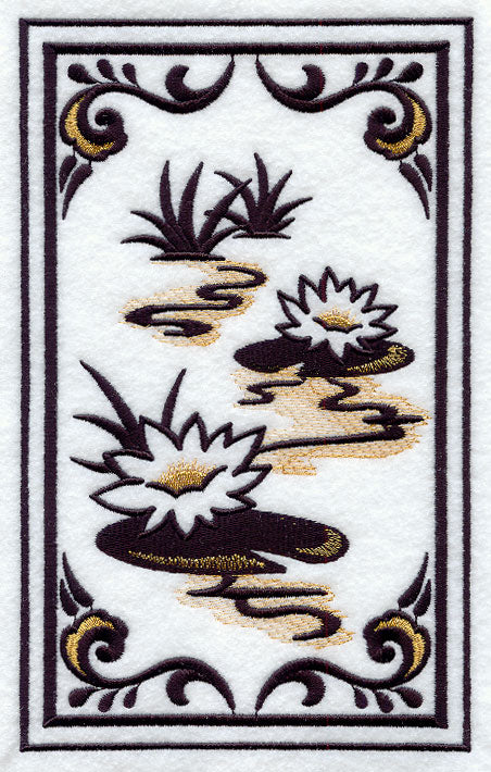 Chinoiserie Lotus Panel