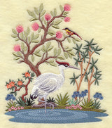 Chinoiserie Crane Scene