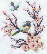 Chinoiserie Bird and Blooms Scene