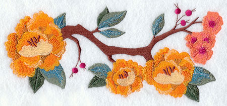 Chinoiserie Flowers Border