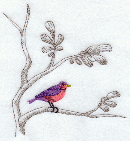 Chinoiserie Bird in Branch 1
