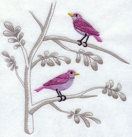 Chinoiserie Birds in Branch 1
