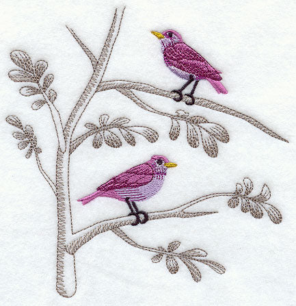 Chinoiserie Birds in Branch 1