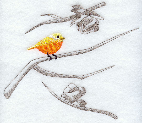 Chinoiserie Bird in Branch 4