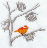 Chinoiserie Birds in Branch Corner