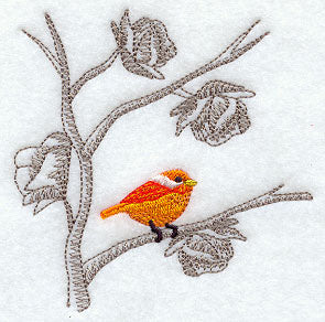 Chinoiserie Birds in Branch Corner