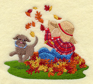 Fisherman Fred Plays in Leaves