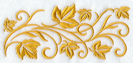Swirling Leaf Border