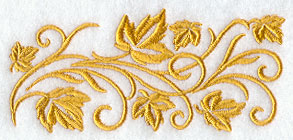 Swirling Leaf Border