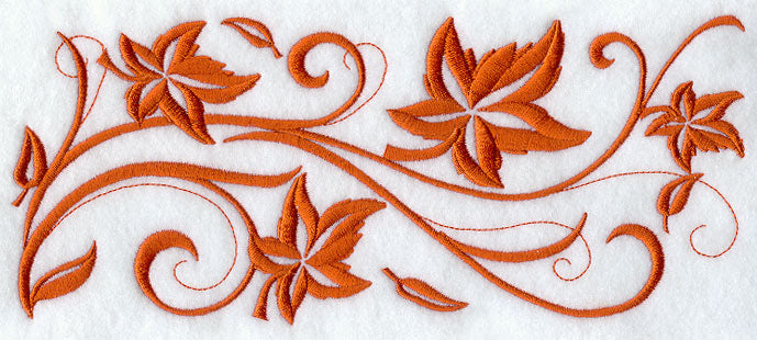 Twirling Leaf Border