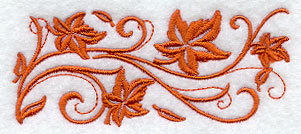 Twirling Leaf Border