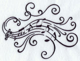 Music's Soothing Swirls - Treble Clef