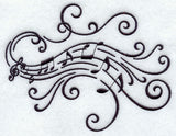 Music's Soothing Swirls - Treble Clef