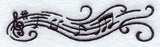 Music's Soothing Swirls Border - Treble Clef