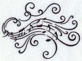 Music's Soothing Swirls - Bass Clef