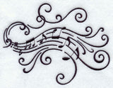 Music's Soothing Swirls - Bass Clef