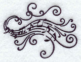 Music's Soothing Swirls - Bass Clef