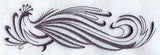 Inky Peacock Border