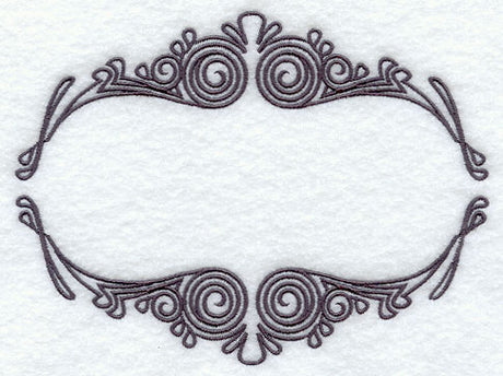 Stylish Swirls Label