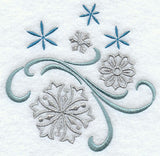 Frosty Snowflake Swirls