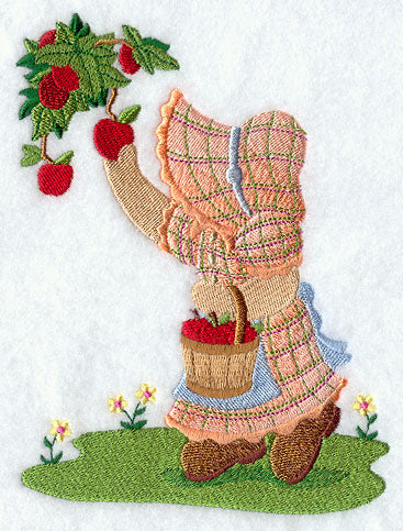 Sunbonnet Sue Picks Apples