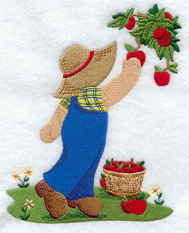 Fisherman Fred Picks Apples