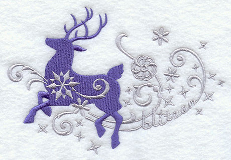 Blitzen in Filigree (Facing Left)