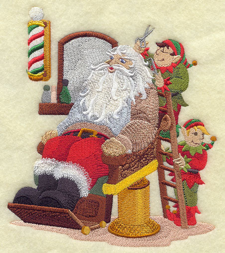 Santa at the Barber Shop