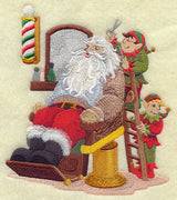 Santa at the Barber Shop