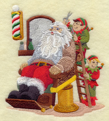 Santa at the Barber Shop