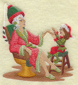 Mrs. Claus at the Salon